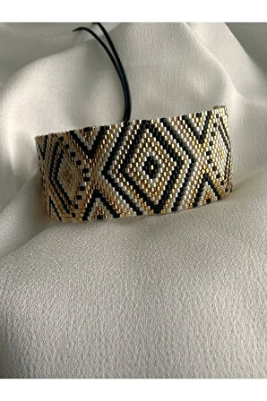 Geometrik Desenli Miyuki Bileklik