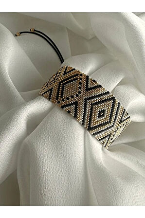 Geometrik Desenli Miyuki Bileklik