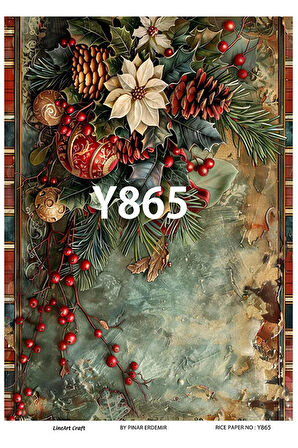 Yeniyıl Serisi Y865 Pirinç Dekopaj 30 * 42 cm