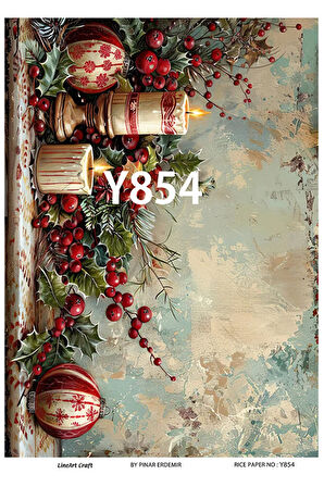 Yeniyıl Serisi Y854 Pirinç Dekopaj 30 * 42 cm