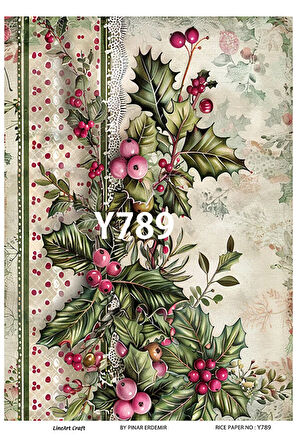 Yeniyıl Serisi Y789 Pirinç Dekopaj 30 * 42 cm