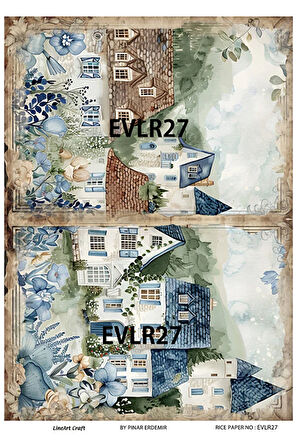 Evler Serisi EVLR27 Pirinç Dekopaj 30 * 42 cm