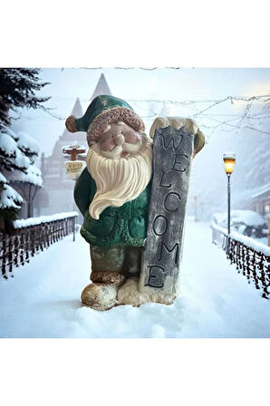 Welcome, Noel Baba, St Claus, Welcome Heykel, Dekoratif, Hediyelik