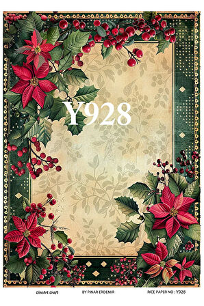 Y928 Yeniyıl Serisi 29*42 cm Pirinç Dekopaj