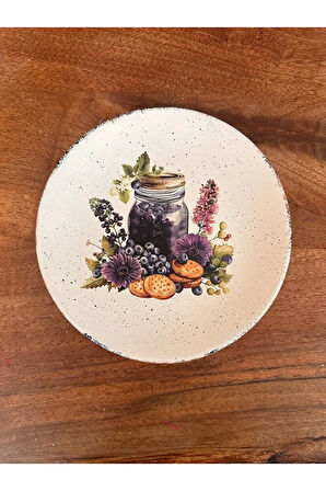 Yabanmersini, Blueberry, 18 cm Duvar Tabağı, Dekorasyon, Mutfak, Balkon