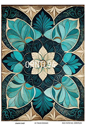 ORNTL94 Etnik, Oryental Desenli 30*42 cm Pirinç Dekopaj