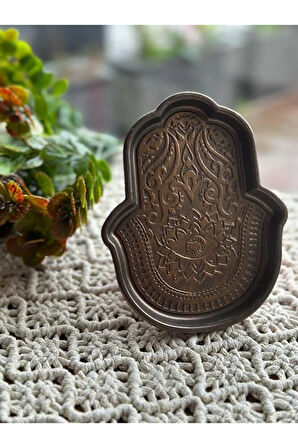 Fatıma'nın Eli Dekoratif Tabak, Takı tabağı, Mumluk