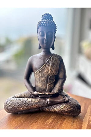 Dekoratif Buda Heykel, Oturan Bilge, Ev Dekorasyon