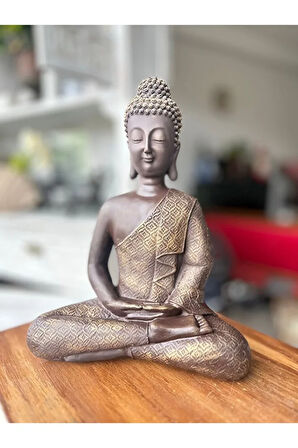 Dekoratif Buda Heykel, Oturan Bilge, Ev Dekorasyon