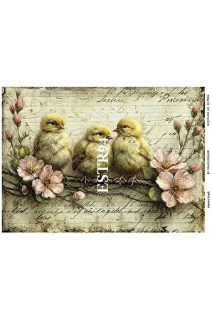 Paskalya Serisi ESTR94 29*42 cm Pirinç Dekopaj