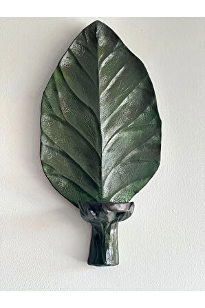 Yaprak Desenli Duvar Mumluk, Dekoratif Duvar Süsü