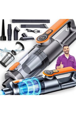 ST-126Plus Güçlü El Tipi Süpürge 22000Pa Emme Gücü 6000mAh Pil Şarj Edilebilir Kablosuz Araç Süpürge
