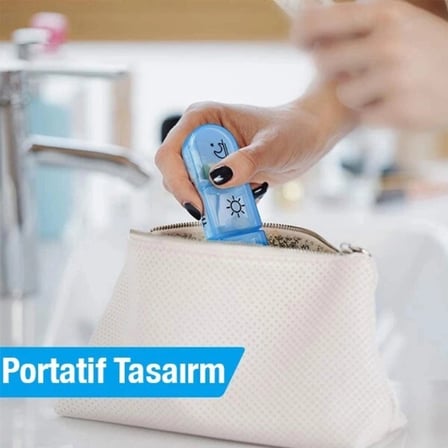 7 Günlük İlaç Kutusu - Sabah Öğlen Akşam 3 Bölmeli - Taşınabilir Tasarım