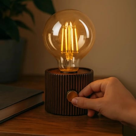 Şarjlı Dekoratif Masa Lambası - Kademesiz Dimmer - Type-C Bağlantılı