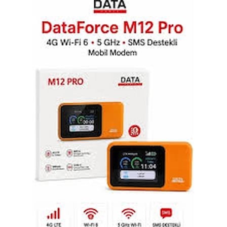 DataForce 4G Modem Wifi6 M12 Pro Router Taşınabilir