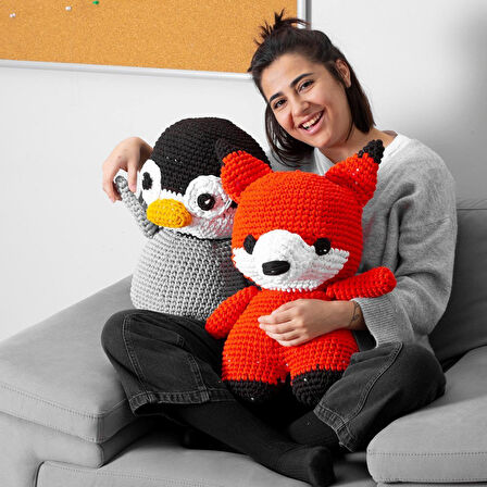 Sylar Loren Penye Kumaş El Örgü İpi Bebe Sarı - 44 - 33473