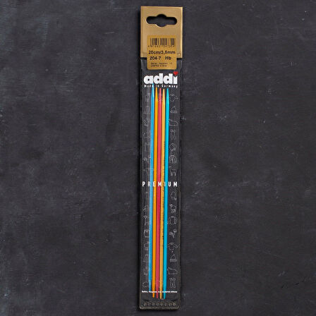 Addi Colibri 3,5mm 20cm Renkli Çorap Şişi - 204-7