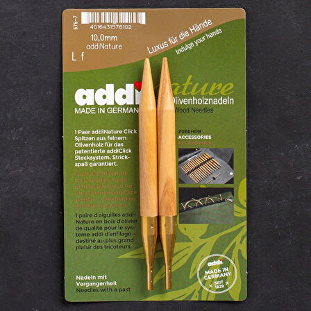 Addi Nature Olive Wood Click 10mm 13cm Misinalı Şi