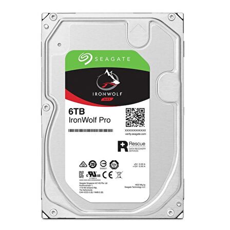 Seagate Ironwolf Pro ST6000NT001 Sata 3.0 7200 RPM 3.5 inç 6 TB Harddisk