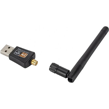 YENİLZD 600Mbps Antenli Mini 2.4-5 GHz Wireless USB Adaptör Wifi Uydu Alıcı