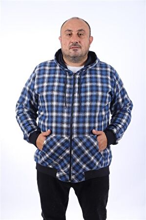 Starbattal Büyük Beden Sweat Kanguru Cep Square 22208-1499