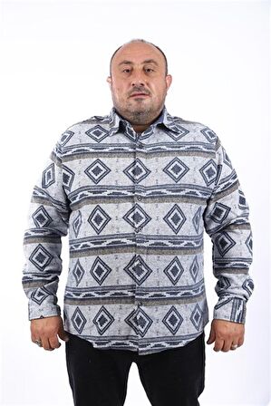 Starbattal Büyük Beden Oduncu Gömlek Gray Wolves 22213-2649