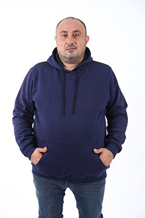 Starbattal Büyük Beden Erkek Basic Sweat Kapüşonlu 11700-73