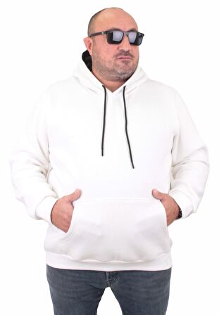 Starbattal Büyük Beden Erkek Basic Sweat Kapüşonlu 11700-4417