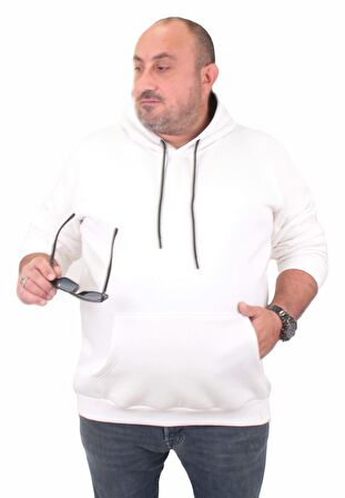 Starbattal Büyük Beden Erkek Basic Sweat Kapüşonlu 11700-4417