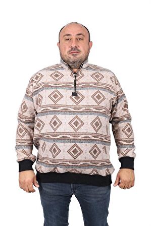 Starbattal Sweatshirt Oduncu Polo Yaka Fermuarlı 22220-2203