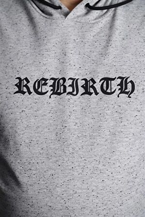 Starbattal Büyük Beden Sweatshirt Kapşonlu Rebirth 22701-1358