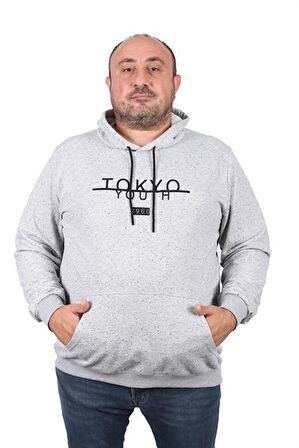 Starbattal Büyük Beden Erkek Sweat  Kapüsonlu Tokyo 22702-1318