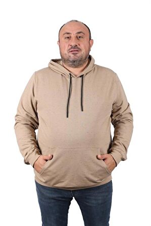 Starbattal Büyük Beden Basic Kapüşonlu Sweat 22705-1294