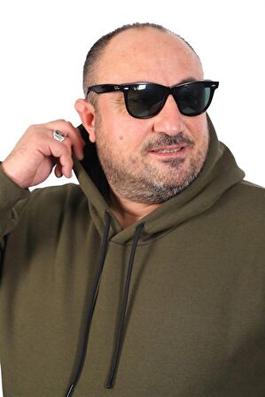 Starbattal Büyük Beden Erkek Basic Sweat Kapüşonlu 11700-101