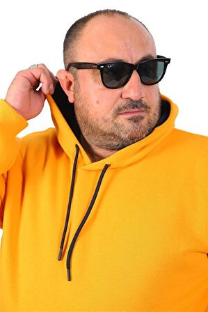 Starbattal Büyük Beden Erkek Basic Sweat Kapüşonlu 11700-94