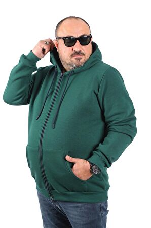 Starbattal Büyük Beden Unisex Kapüşonlu 3ip Sweat 11701 NEFTI
