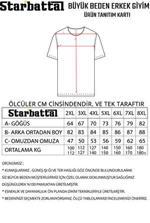 Starbattal Büyük Beden Unisex Yelek 23600 INDIGO