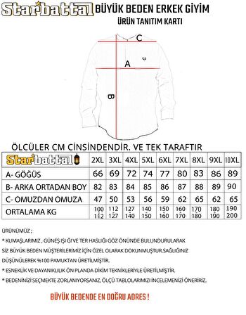 Starbattal Büyük Beden Erkek Gömlek Colourful Square 23365 LACIVERT