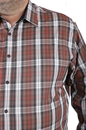 Starbattal Büyük Beden Erkek Gömlek Line Square 23367 LACIVERT