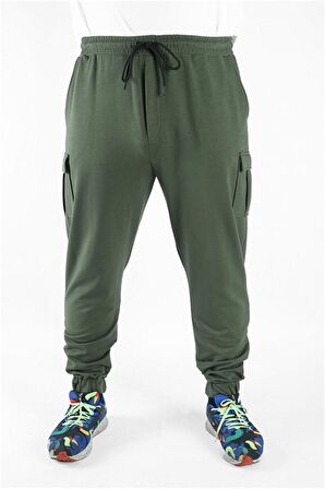 Starbattal Büyük Beden Erkek Düz Komando Eşofman Altı 22520 HAKI