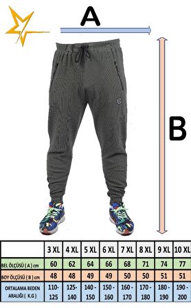 Starbattal Büyük Beden 3ip Classic Eşofman Altı 22515 LACIVERT