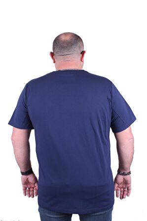 Starbattal Büyük Beden Erkek Baskılı Tişört Black 23127 Marin