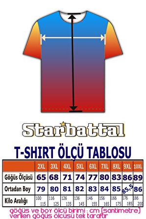 Starbattal Büyük Beden Sıfır Yaka Tişört Tropical 23114 BORDO