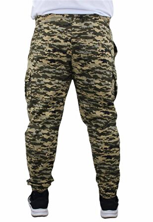 Starbattal Büyük Beden Commando Camouflage Erkek Esofman Altı 23501 Askeri Yeşil