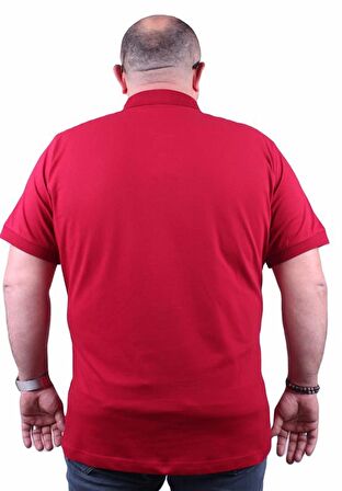 Starbattal Büyük Beden Likralı Klasik Polo Tişört 11500 BORDO