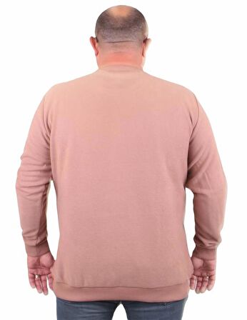 Starbattal Büyük Beden Selanik V Yaka Classic Sweat 23201 S.KAHVE