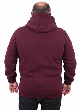 Starbattal Büyük Beden Erkek Basic Sweat Kapüşonlu 11700 MURDUM