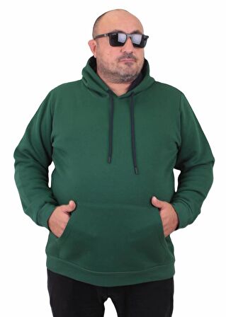 Starbattal Büyük Beden Erkek Basic Sweat Kapüşonlu 11700 NEFTI