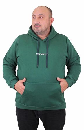 Starbattal Erkek Büyük Beden Kapuşonlu Sweat Danger 23212 NEFTI