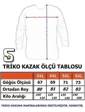 Starbattal Erkek Büyük Beden Sıfır Yaka Basic Triko Kazak 23750 LACIVERT